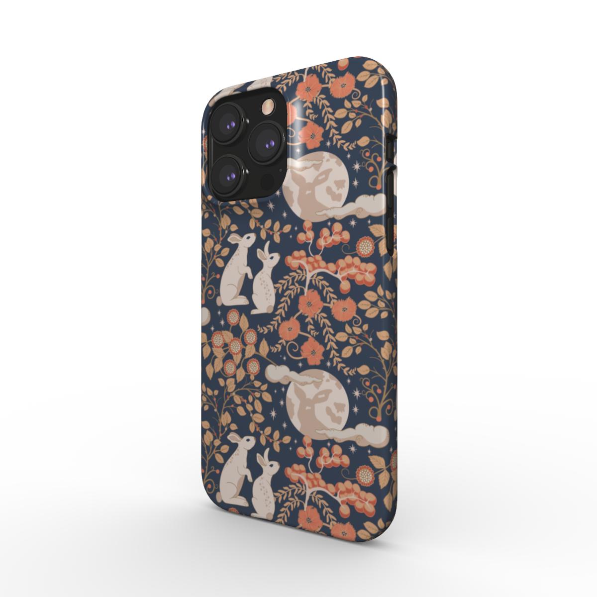 Bunny & the Moon Snap Phone Case – Artistic, Aesthetic Design for iPhone & Samsung