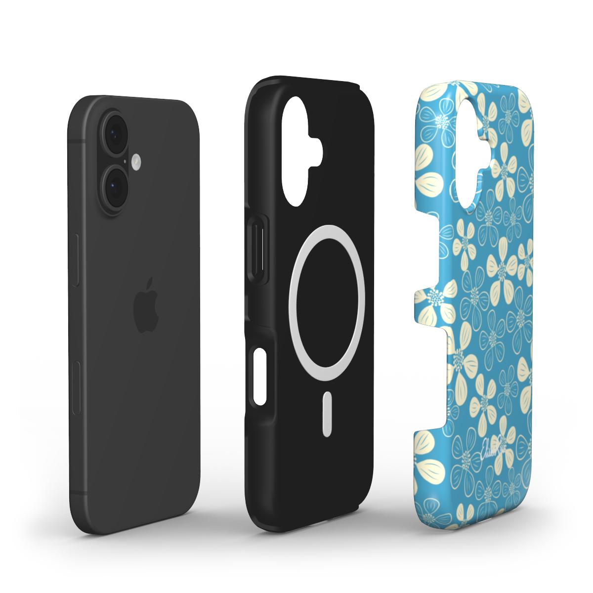 Modern Abstract Blue – MagSafe Tough Phone Case | Elissa Rua