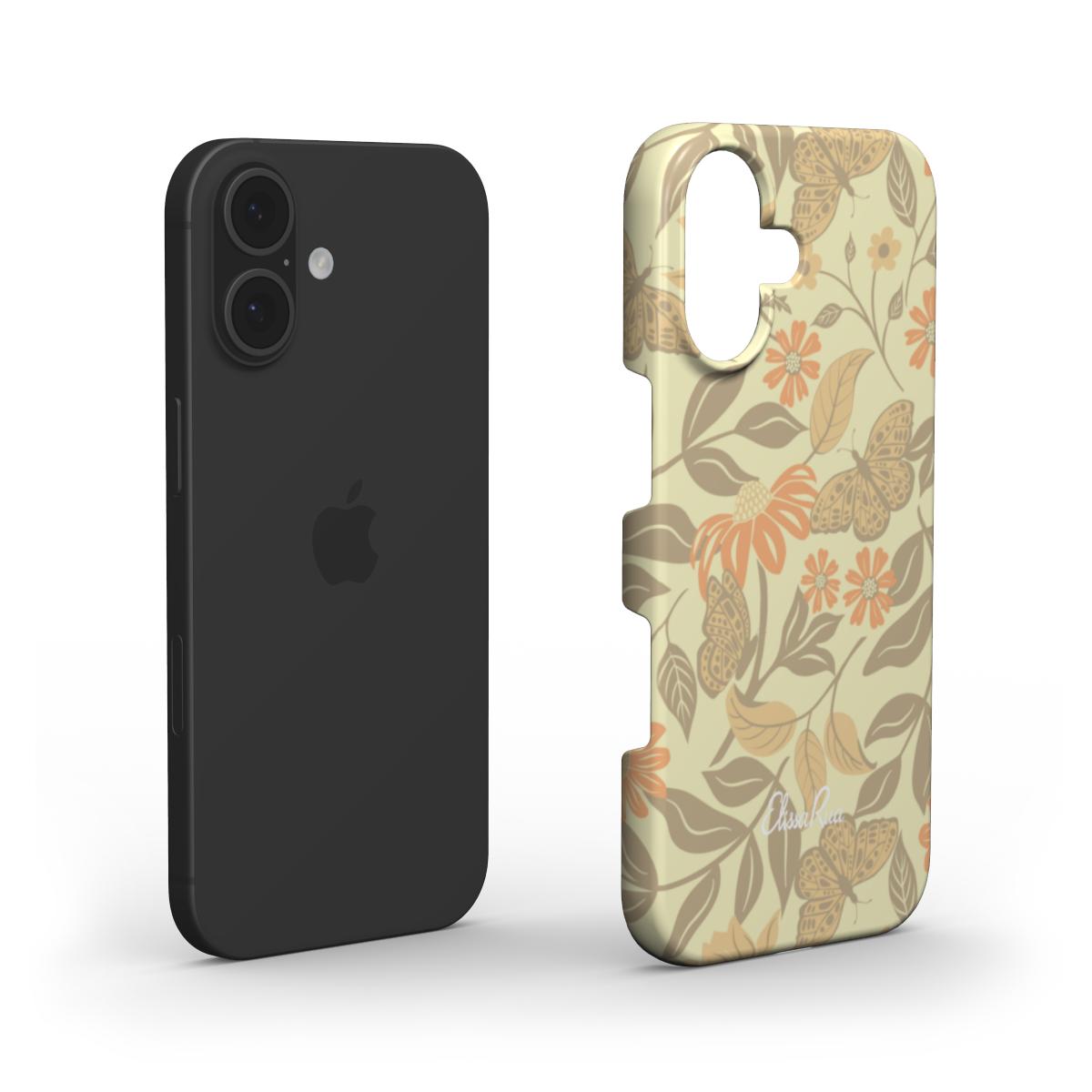 Butterfly & Floral Snap Phone Case