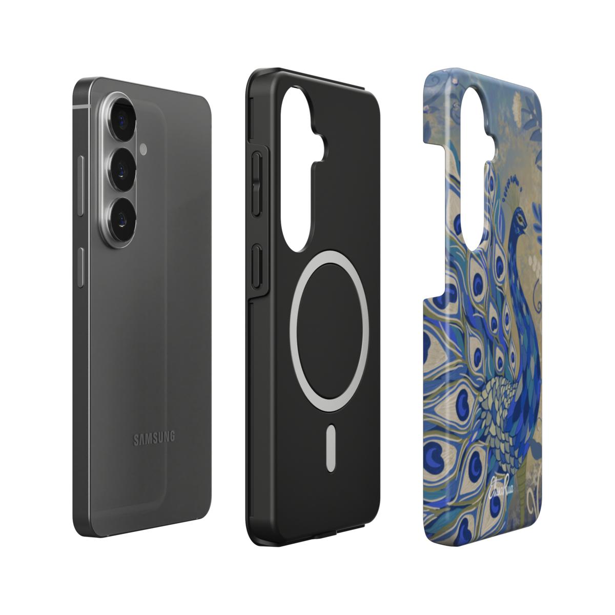 Peacock Ornate – Magnetic Tough Phone Case | Elissa Rua