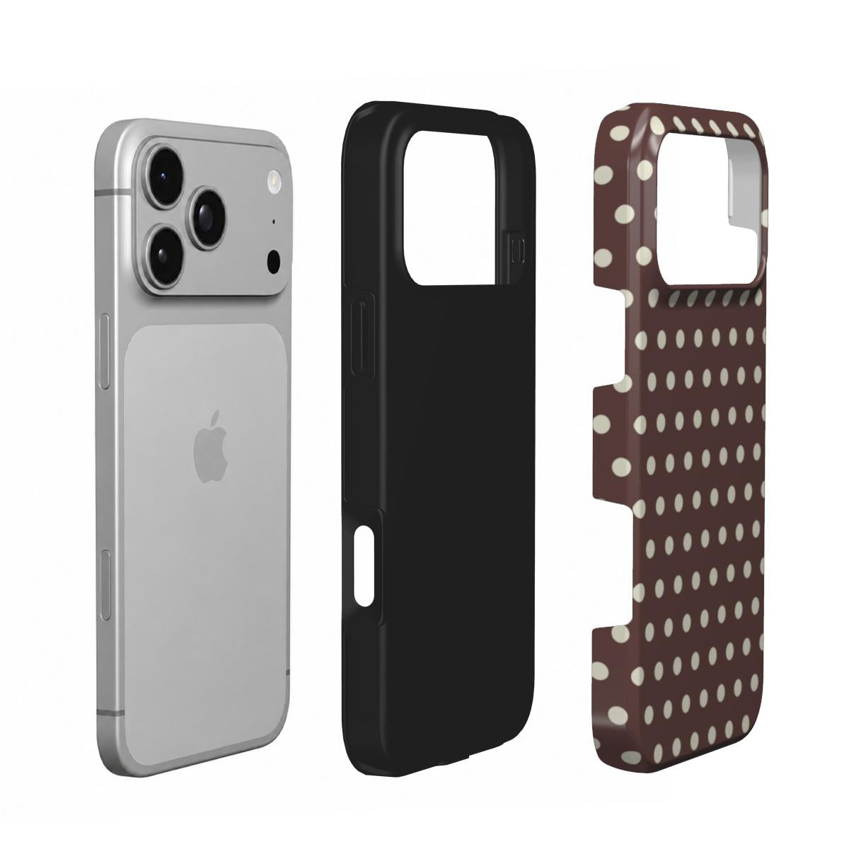 Chocolate Brown Polka Dot – Tough Phone Case | Elissa Rua