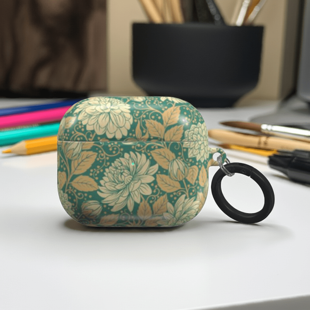 Vintage Dahlia Floral – AirPods Case | Elissa Rua