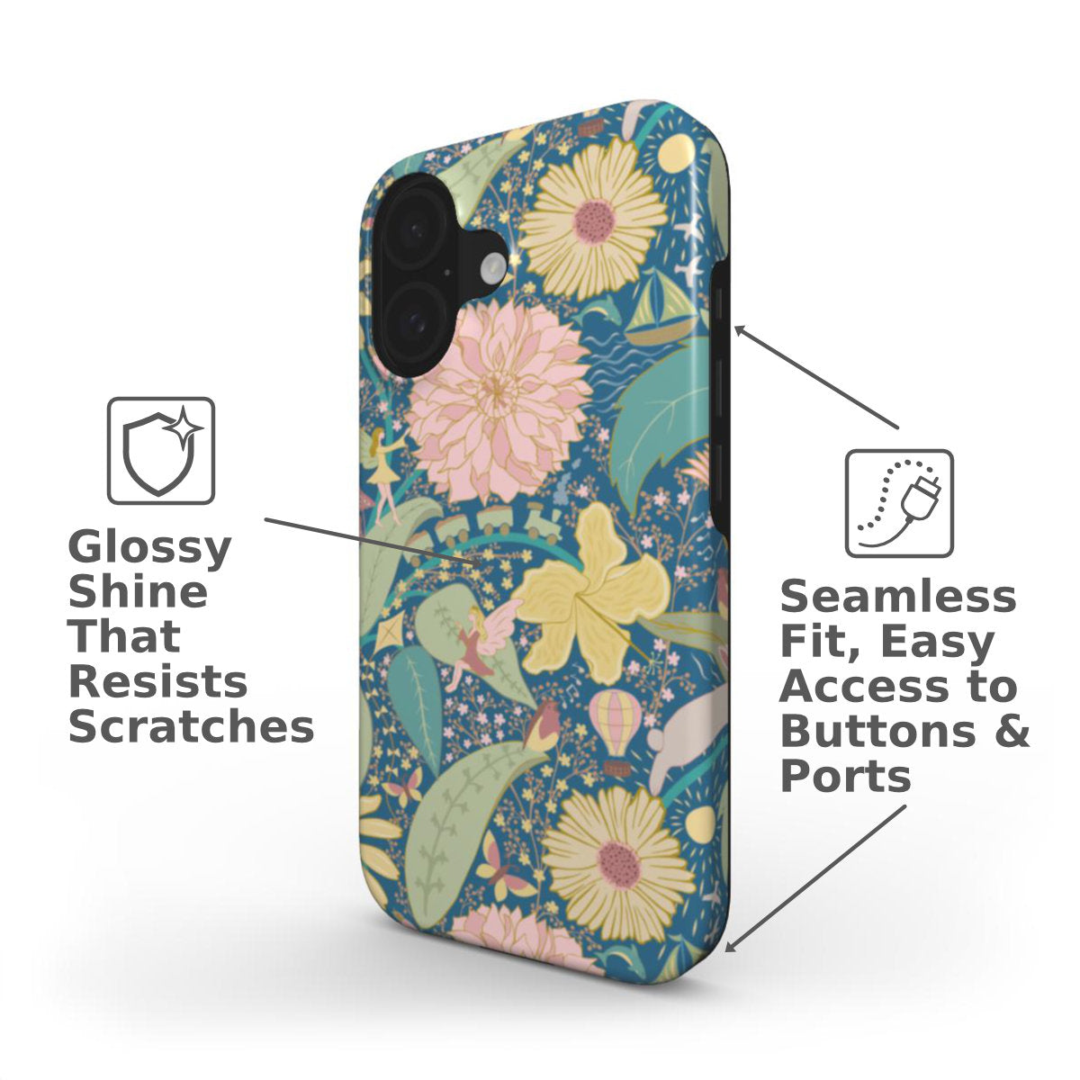 iPhone 16 Phone Case Hidden Whimsy