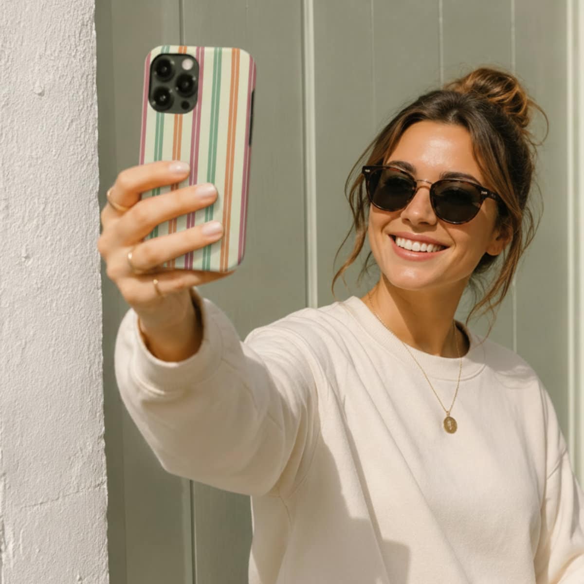 Pastel Stripe – MagSafe Tough Phone Case | Elissa Rua
