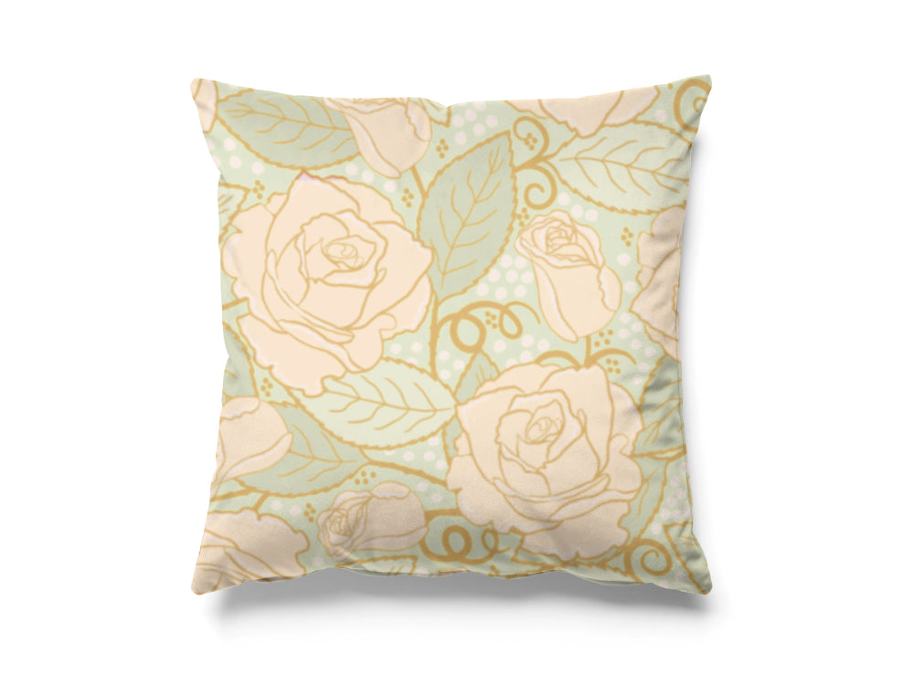 Luxurious Velvet Floral Cushion Cover