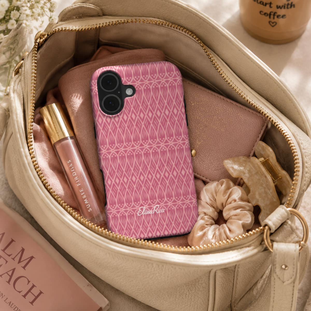 Pink Boho Geometric – Tough Phone Case | Elissa Rua