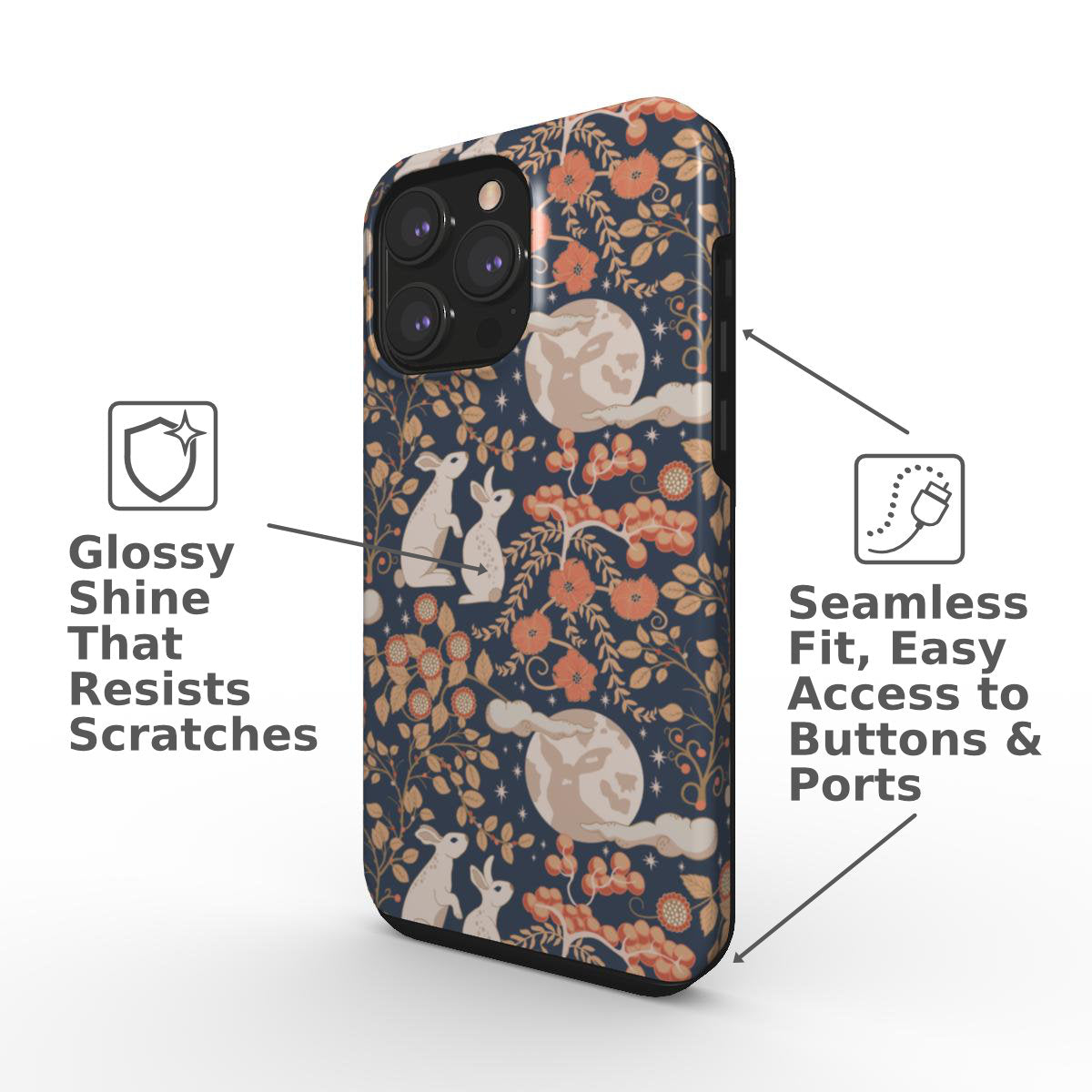 Bunny Rabbit & the Moon Phone Case