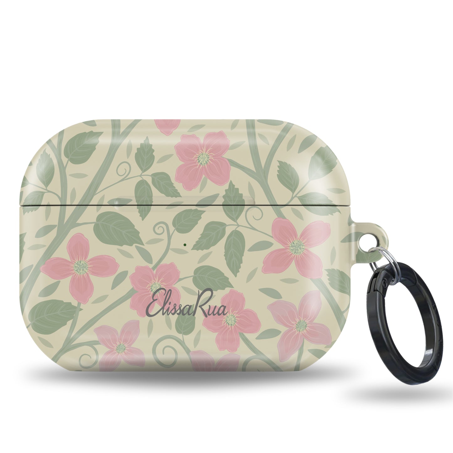 Clematis Floral – Tough Airpods Case | Elissa Rua
