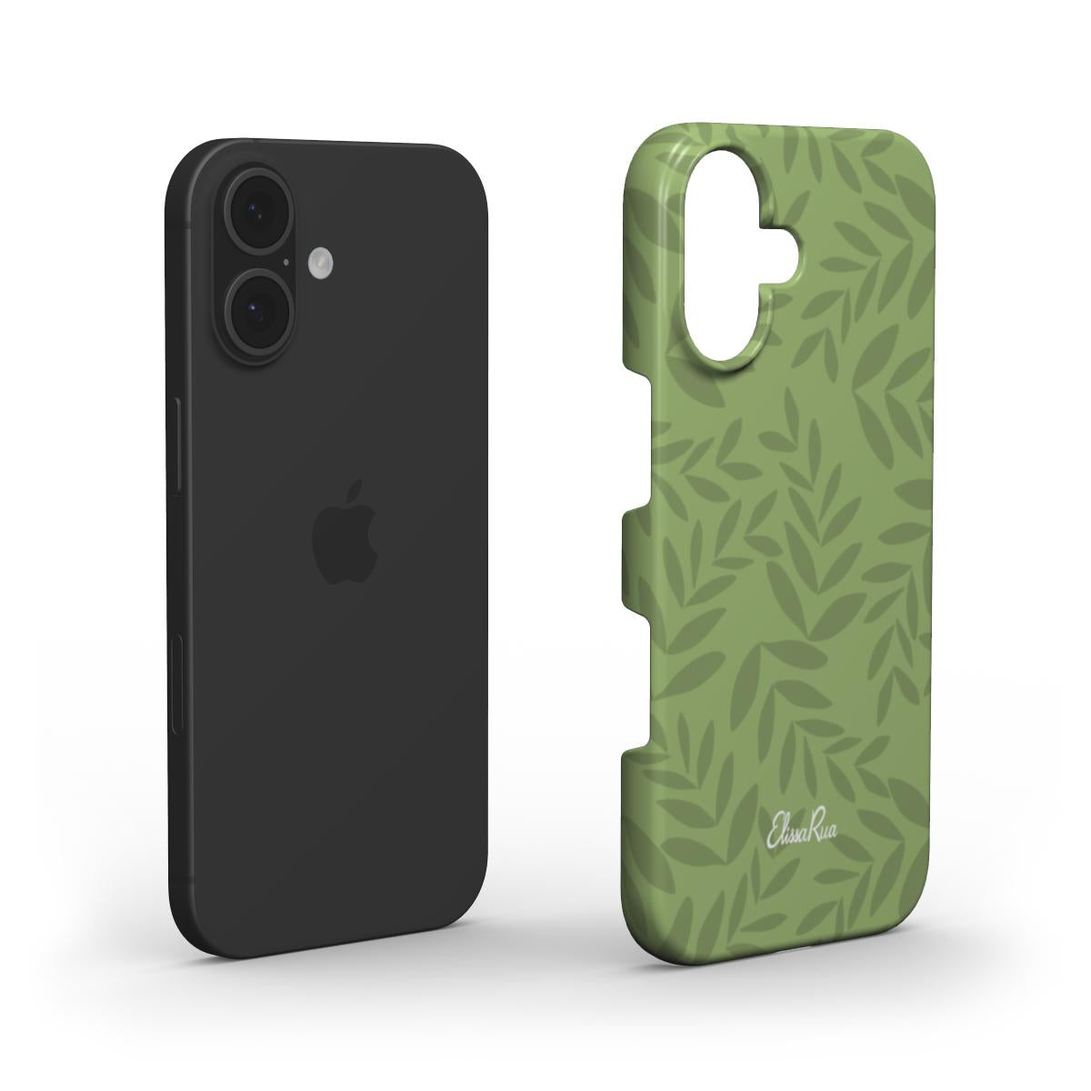 Olive Green Leaf – Snap Phone Case | Elissa Rua