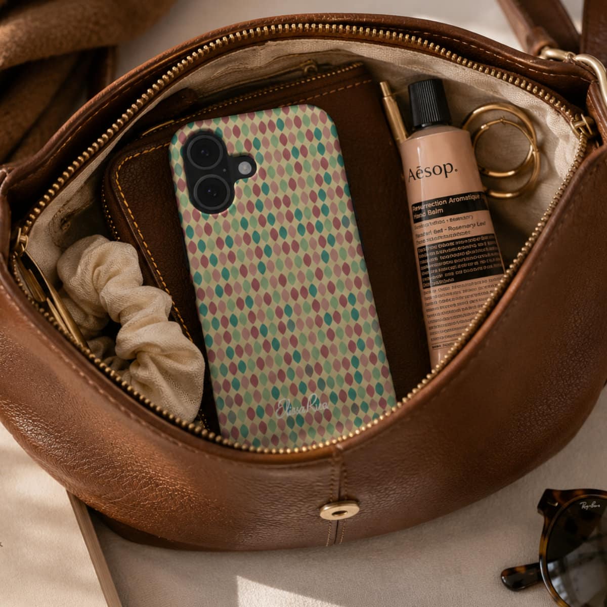 Retro Geometric Teardrop – Tough Phone Case | Elissa Rua