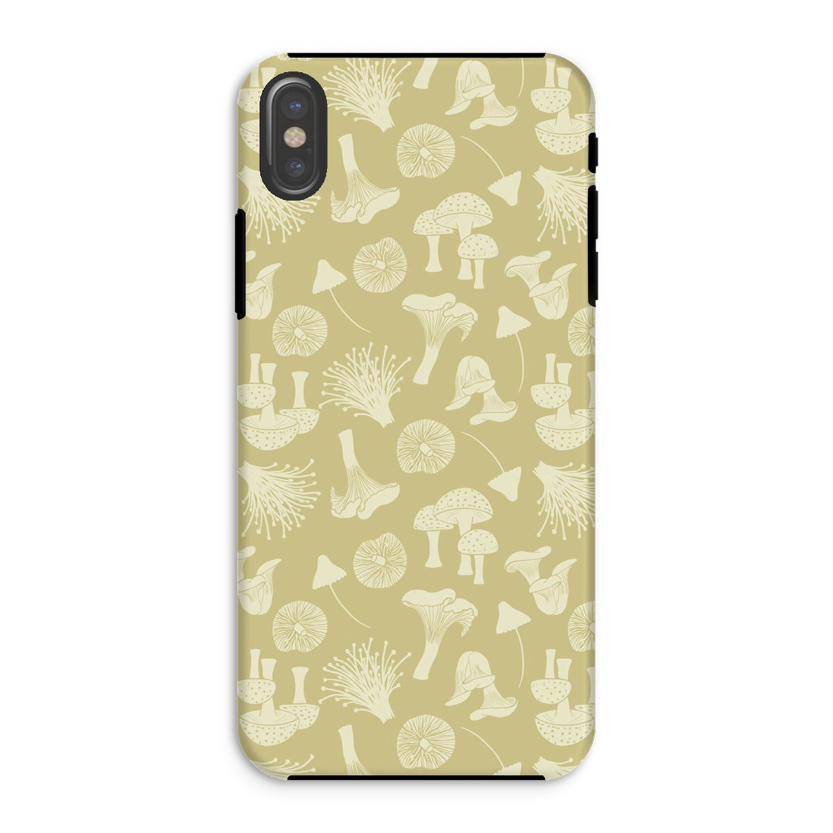 Mushrooms (beige) Tough Phone Case