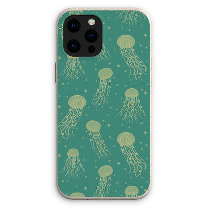 Jellyfish Serenade - Turquoise Eco Phone Case