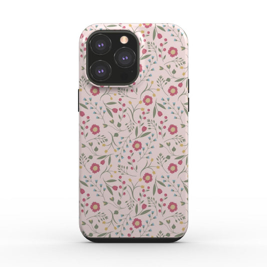 Floral Whimsy Tough Phone Case - Pink