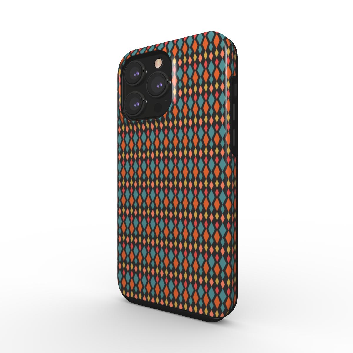 Geometric Diamond Cascade Tough Phone Case