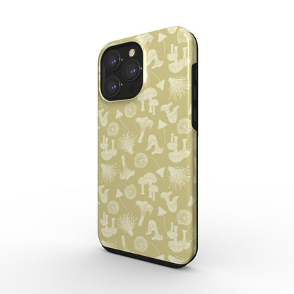 Mushrooms (beige) Tough Phone Case