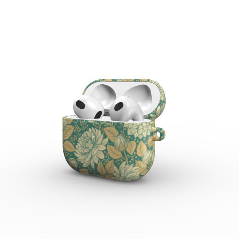 Vintage Dahlia Apple Airpod Case