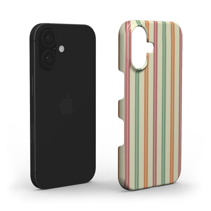 Aesthetic Phone Case – Stylish Pastel Stripes Snap Phone Cover