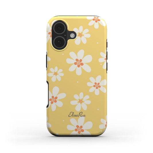 Sunny Daisy – MagSafe Tough Phone Case | Yellow  Pattern