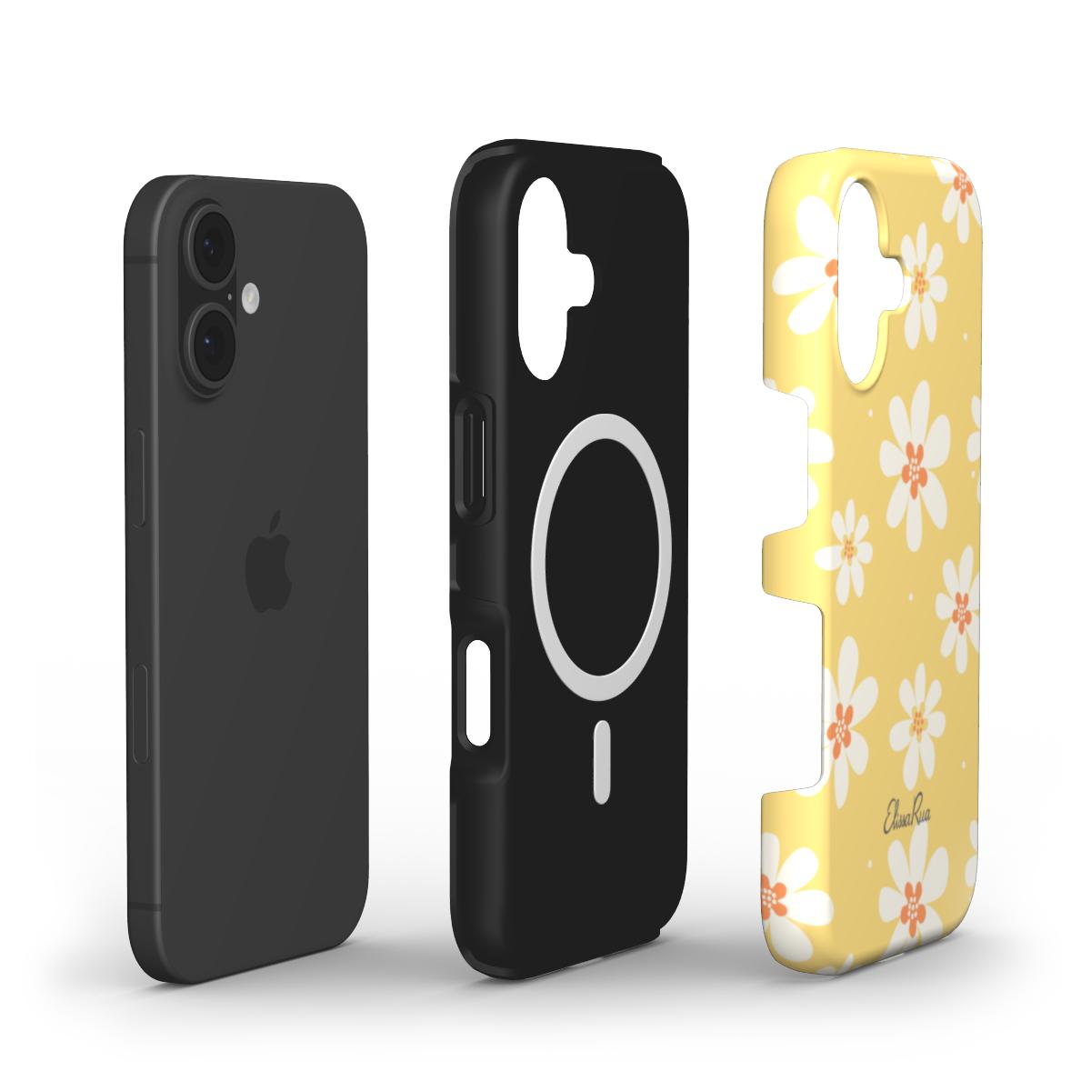 Sunny Daisy – MagSafe Tough Phone Case | Yellow  Pattern