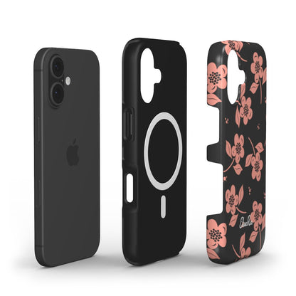 Midnight Blossom – MagSafe Tough Phone Case | Dark  Pattern