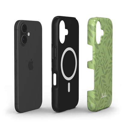 Olive Green Leaf – MagSafe Tough Phone Case | Elissa Rua