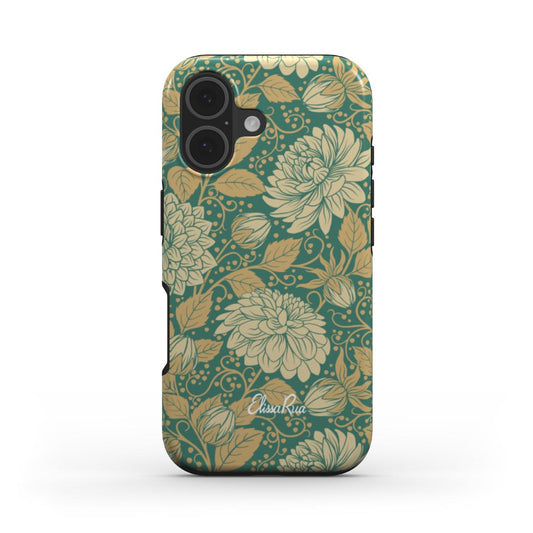 Vintage Dahlia Floral – MagSafe Tough Phone Case | Elissa Rua