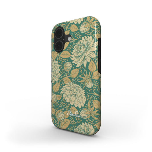 Vintage Dahlia Floral – MagSafe Tough Phone Case | Elissa Rua