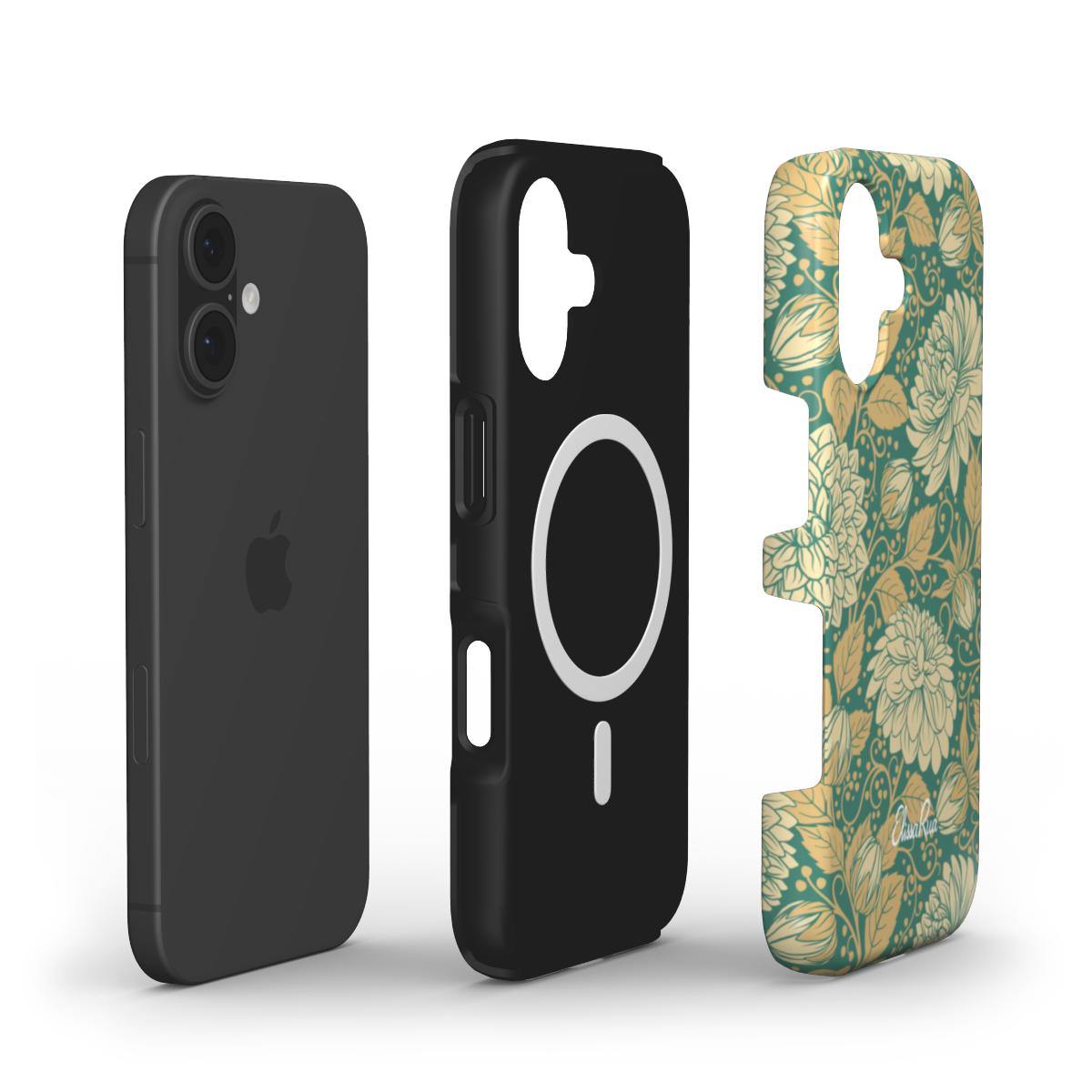 Vintage Dahlia Floral – MagSafe Tough Phone Case | Elissa Rua