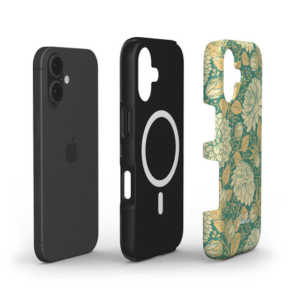 Vintage Dahlia Floral – MagSafe Tough Phone Case | Elissa Rua