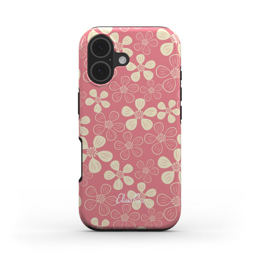 Pink Floral Abstract – MagSafe Tough Phone Case | Elissa Rua