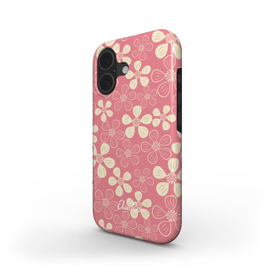 Pink Floral Abstract – MagSafe Tough Phone Case | Elissa Rua