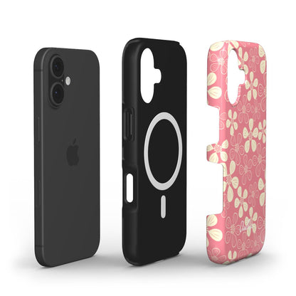 Pink Floral Abstract – MagSafe Tough Phone Case | Elissa Rua