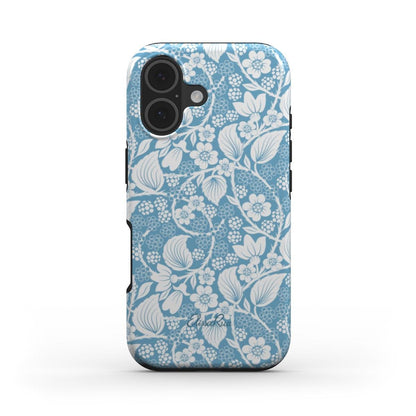 Blue Blackberry Botanical – MagSafe Tough Phone Case | Elissa Rua