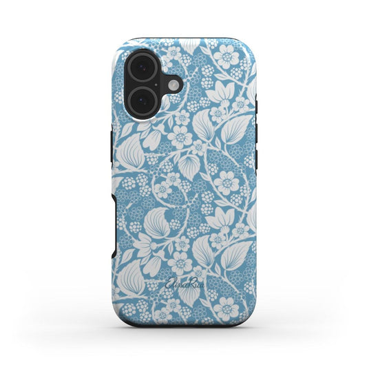 Blue Blackberry Botanical – MagSafe Tough Phone Case | Elissa Rua