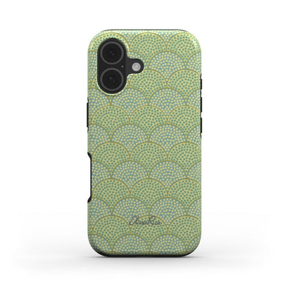 Art Deco Green Scallop – MagSafe Tough Phone Case | Elissa Rua