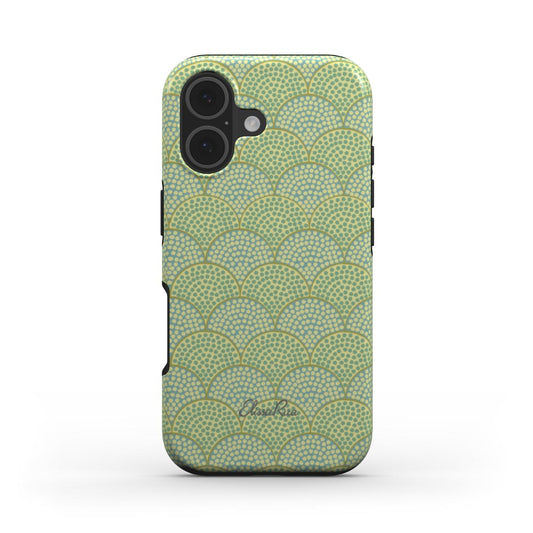 Art Deco Green Scallop – MagSafe Tough Phone Case | Elissa Rua