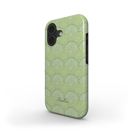 Art Deco Green Scallop – MagSafe Tough Phone Case | Elissa Rua