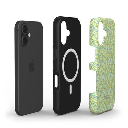 Art Deco Green Scallop – MagSafe Tough Phone Case | Elissa Rua
