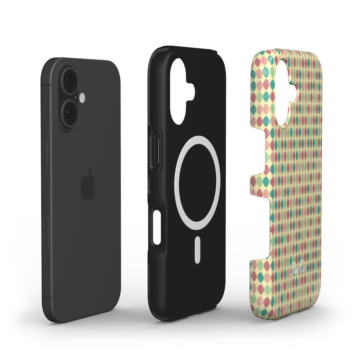 Retro Geometric Teardrop – MagSafe Tough Phone Case | Elissa Rua
