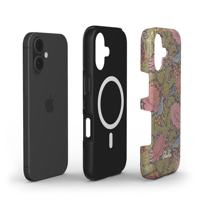 Peonies & Birds – MagSafe Tough Phone Case | Elissa Rua