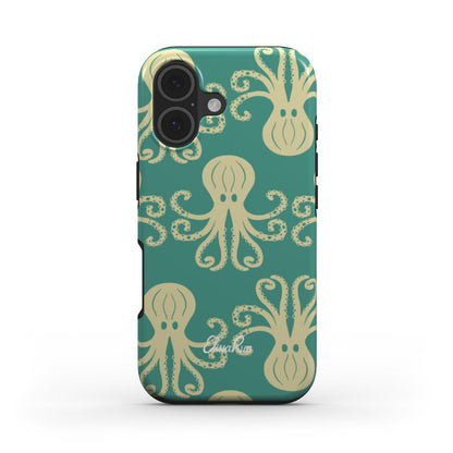 Octopus Teal – MagSafe Tough Phone Case | Elissa Rua
