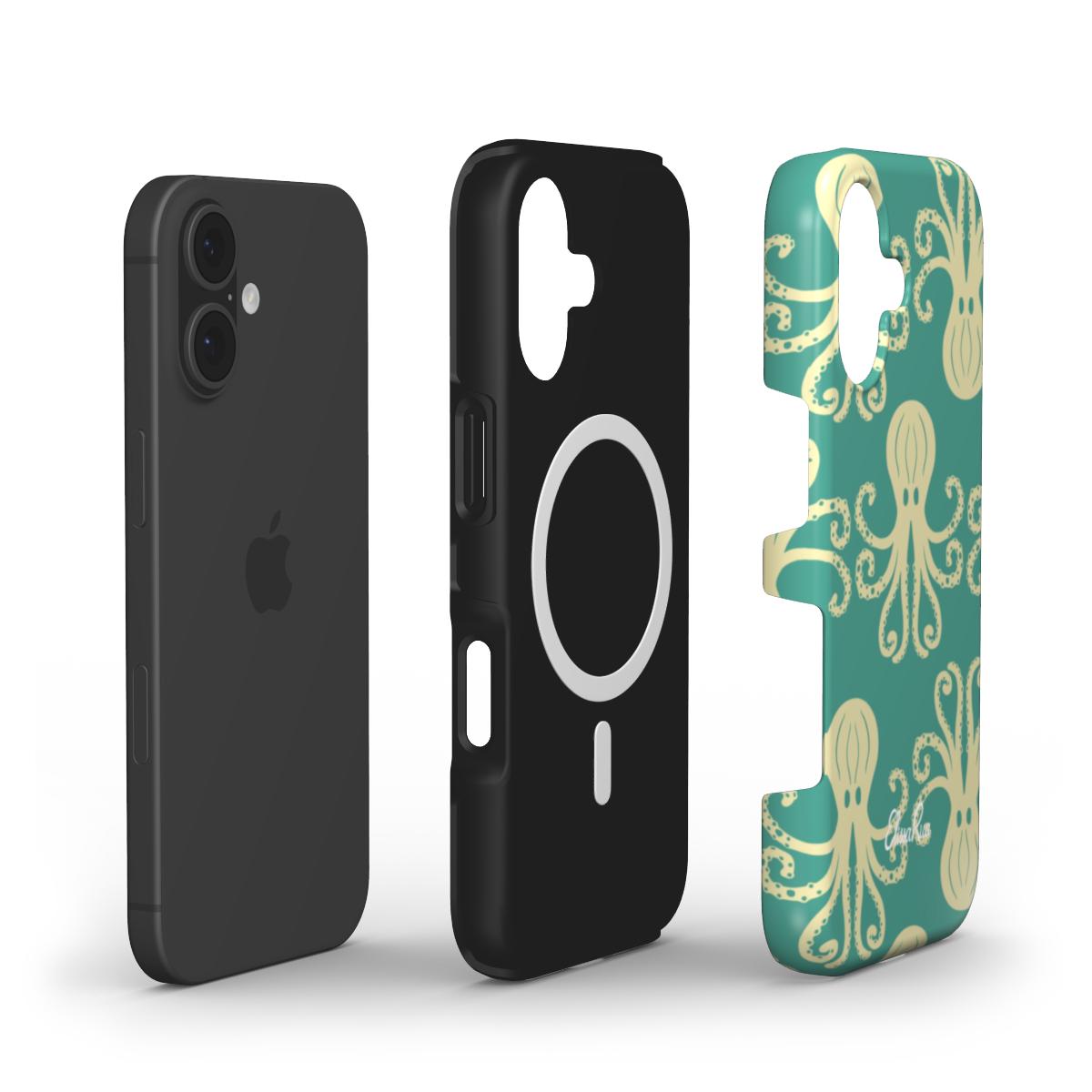 Octopus Teal – MagSafe Tough Phone Case | Elissa Rua
