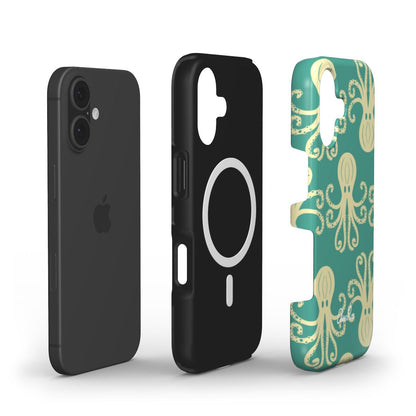 Octopus Teal – MagSafe Tough Phone Case | Elissa Rua