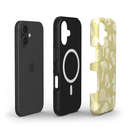 Beige Mushrooms – MagSafe Tough Phone Case | Elissa Rua