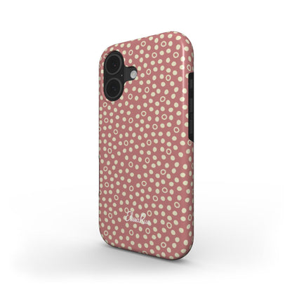 Dusty Rose Polka Dot – MagSafe Tough Phone Case | Elissa Rua