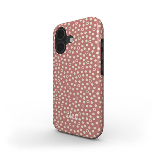 Dusty Rose Polka Dot – MagSafe Tough Phone Case | Elissa Rua