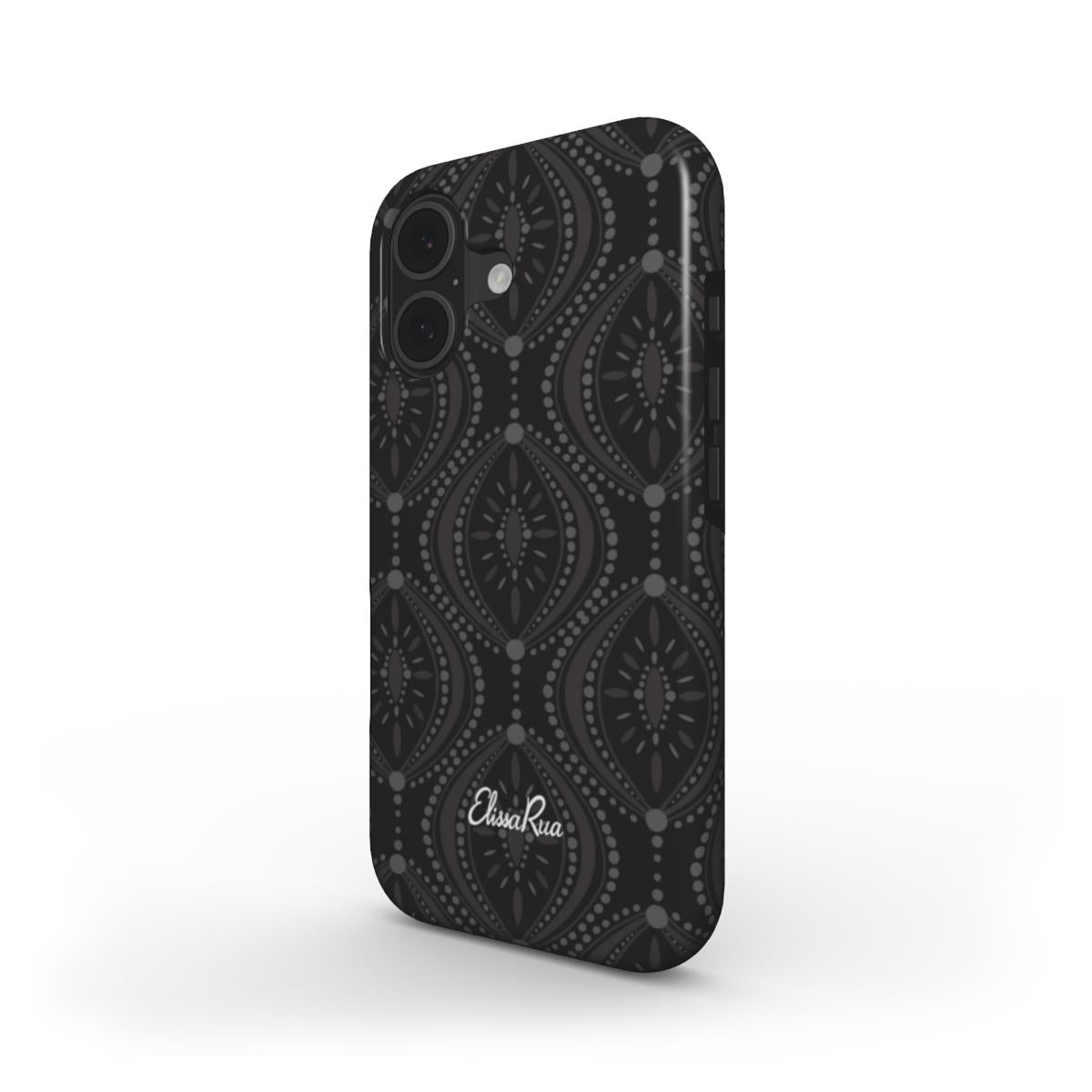 Black Geometric – MagSafe Tough Phone Case | Elissa Rua