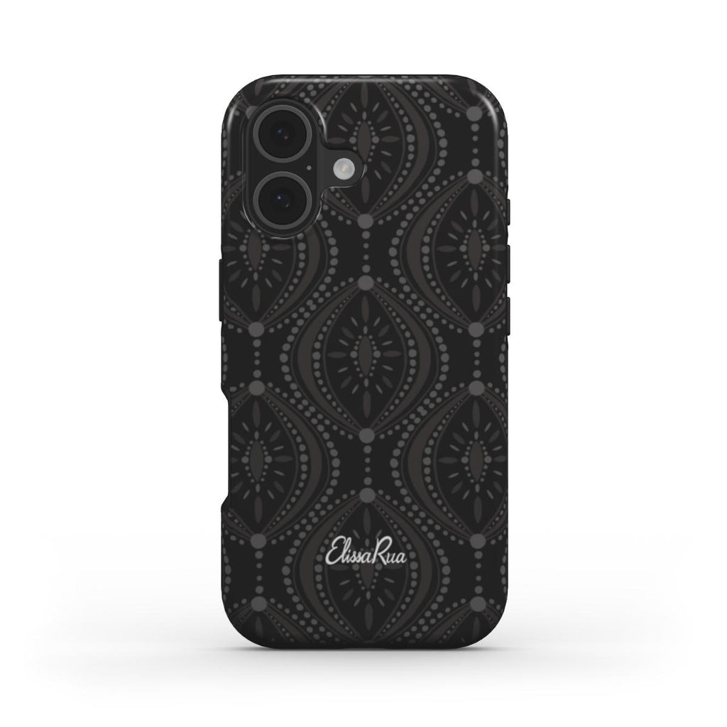 Black Geometric – MagSafe Tough Phone Case | Elissa Rua