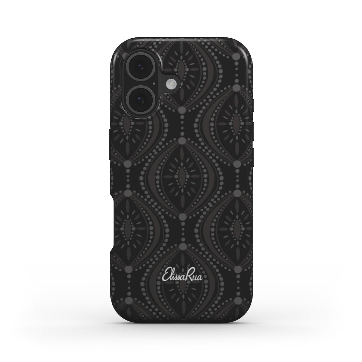 Black Geometric – MagSafe Tough Phone Case | Elissa Rua