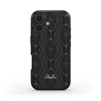 Black Geometric – MagSafe Tough Phone Case | Elissa Rua